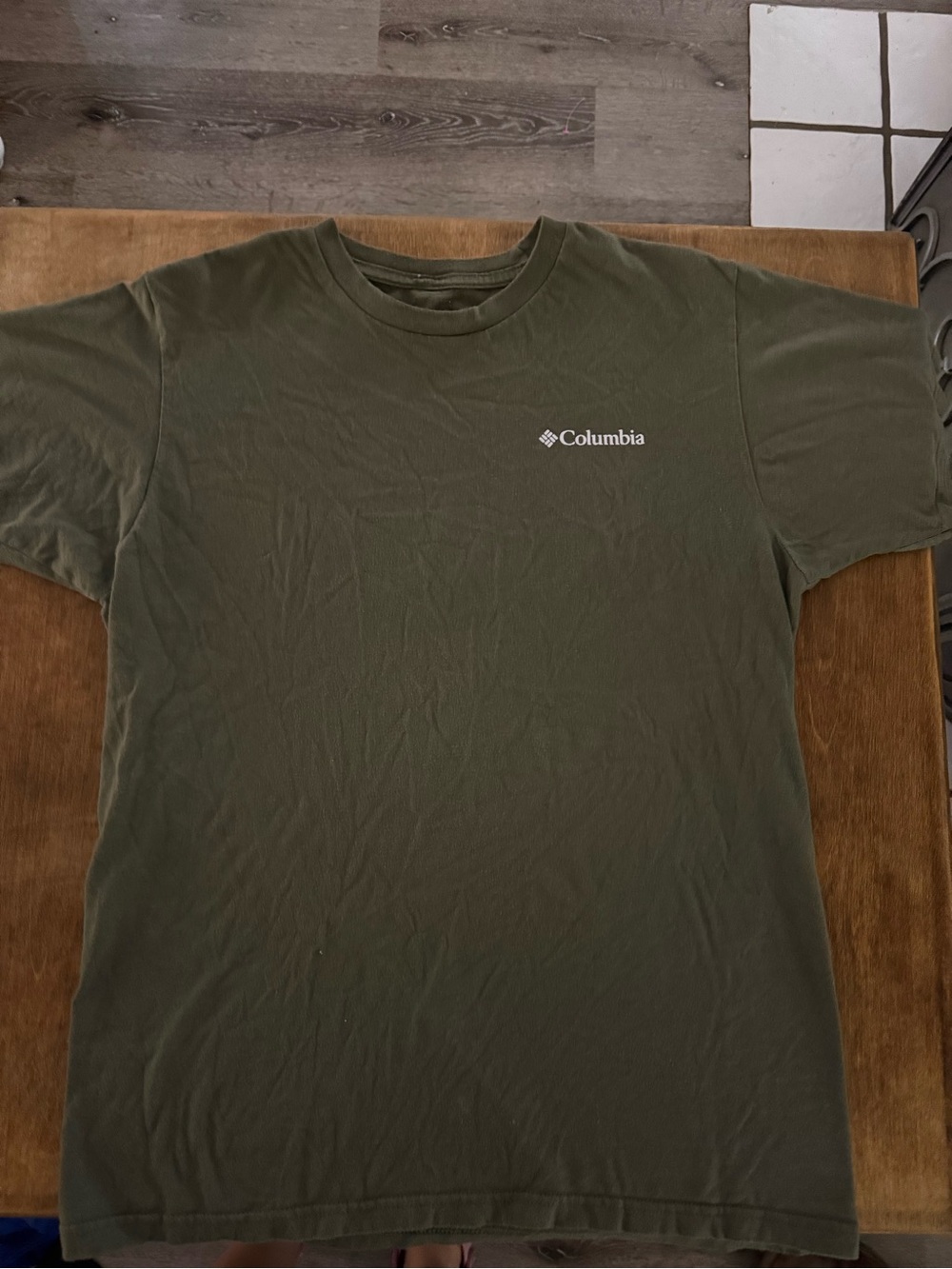 Columbia Men's Olive Green Short Sleeve Logo T-Shirt